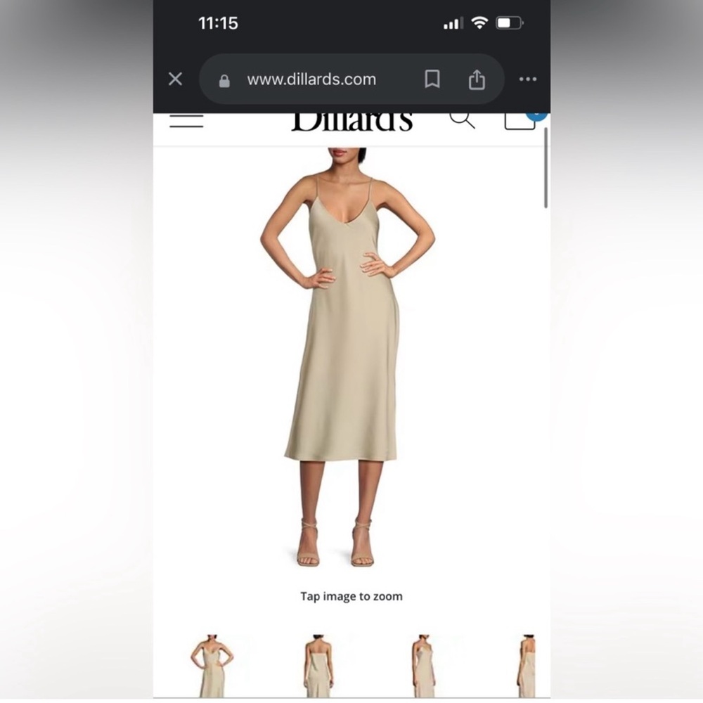 Gianni Bini Cream Midi Dress